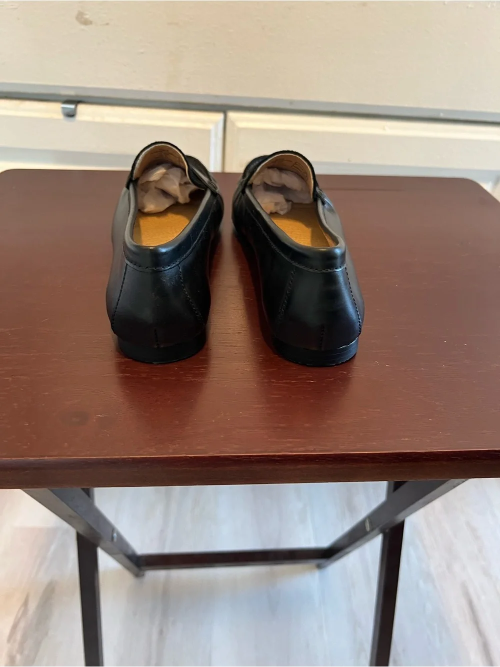 Lands' End Black Loafers Flat Slip-On Size 6.5